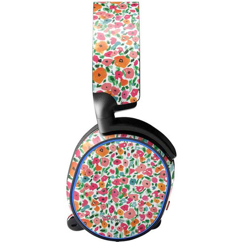 Bouffants and Broken Hearts Watercolor Floral SteelSeries Arctis 3 Skin